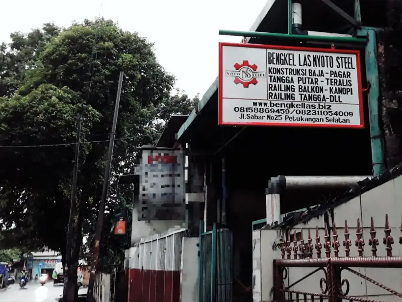 Bengkel Las Nyoto Steel, Jl. Sabar No.25 Petukangan Selatan