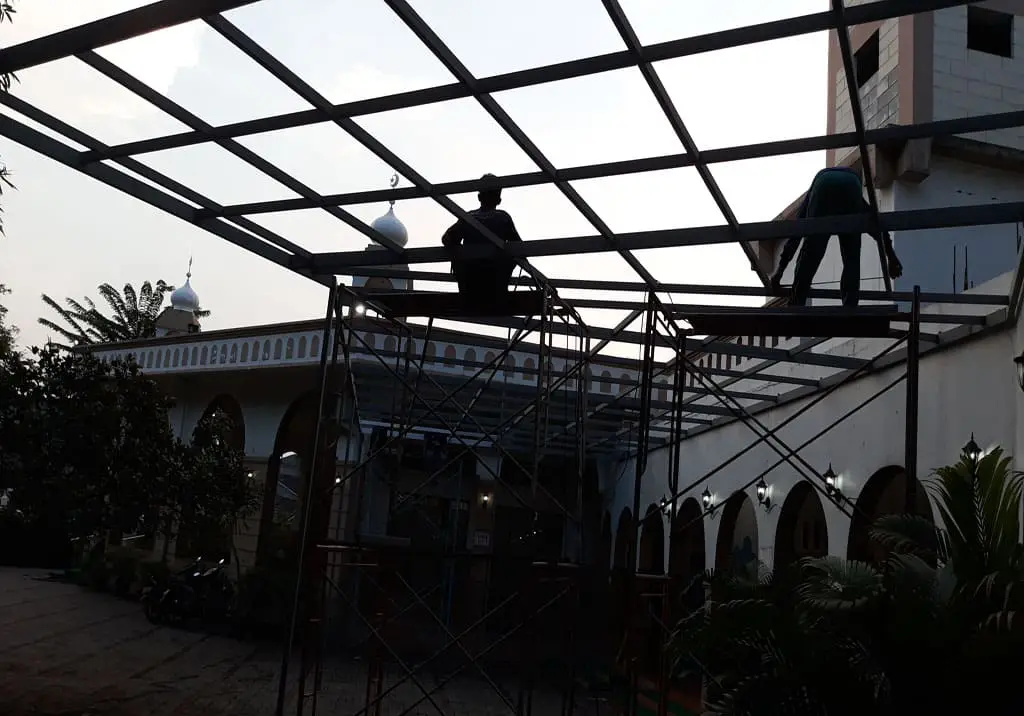 Kanopi Masjid 5 - Bengkel Las Nyoto Steel