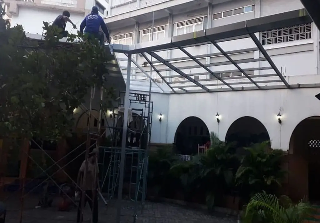 Kanopi Masjid 8 - Bengkel Las Nyoto Steel