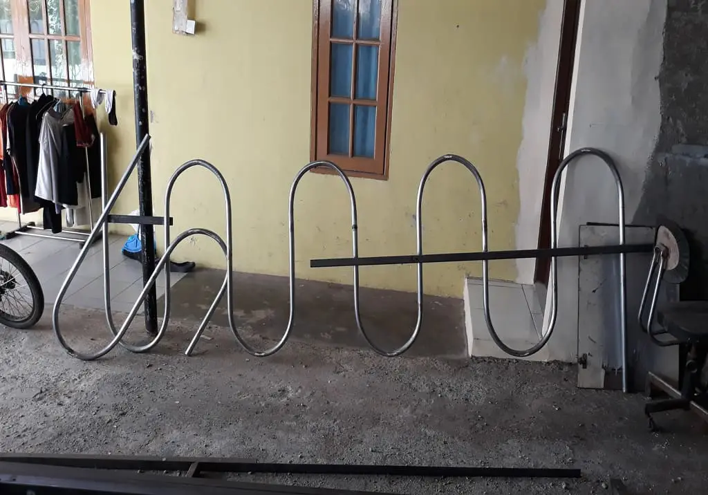 Bike Rack Stasiun MRT Cipete Raya 1 - Bengkel Las Nyoto Steel