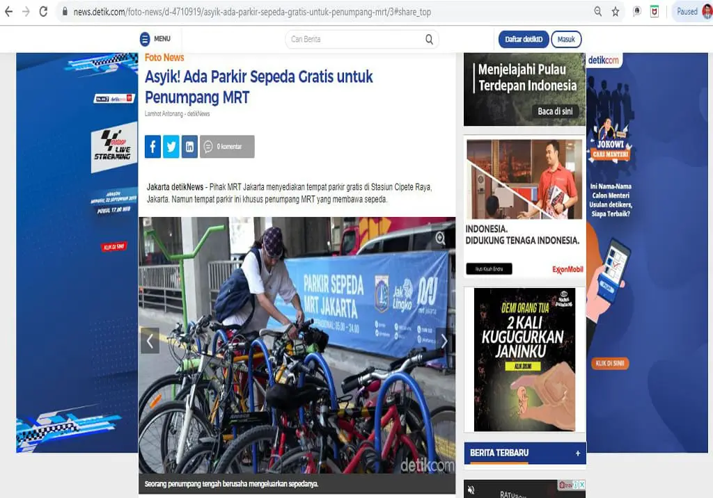 Bike Rack Stasiun MRT Cipete Raya 14 - Bengkel Las Nyoto Steel