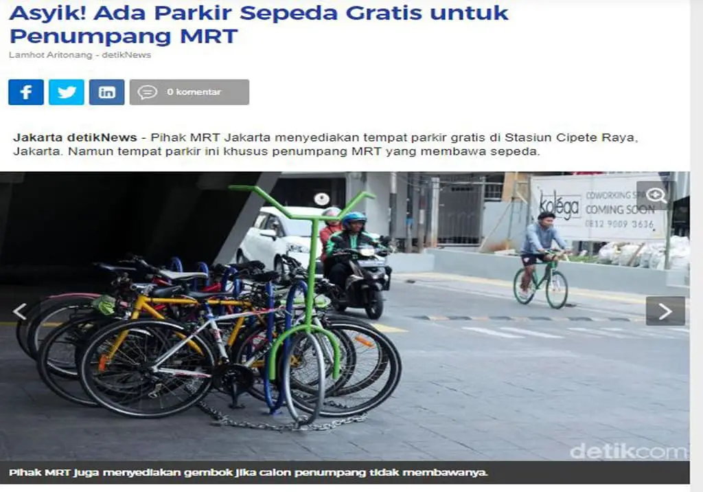 Bike Rack Stasiun MRT Cipete Raya 15 - Bengkel Las Nyoto Steel
