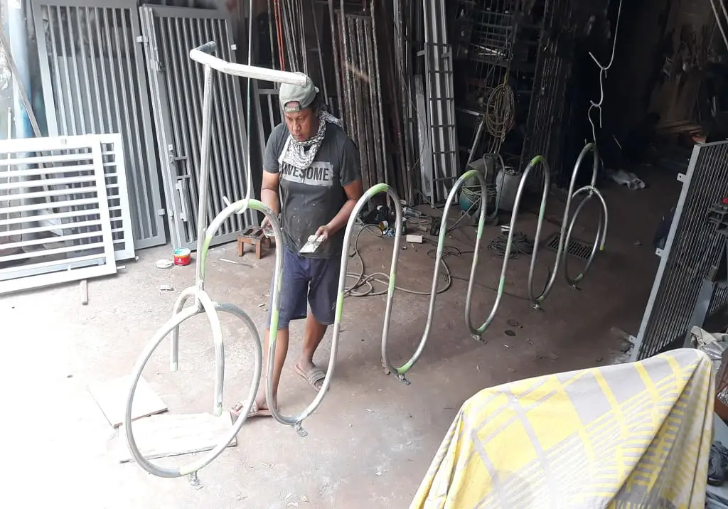 Bike Rack Stasiun MRT Cipete Raya 5 - Bengkel Las Nyoto Steel